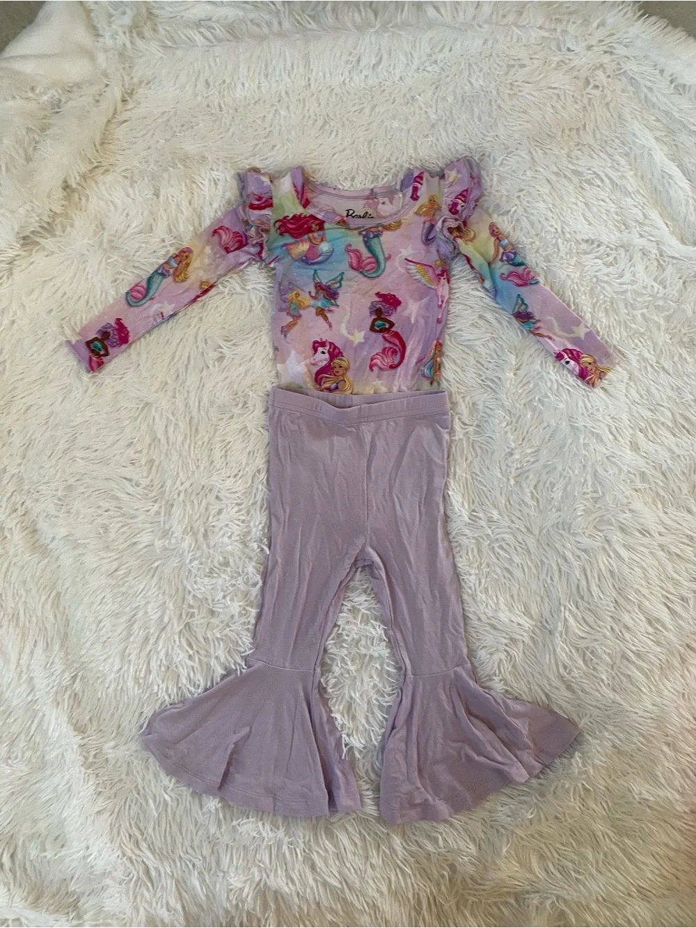 Barbie X Bums and Roses Fantasy Top and Bell Bottoms